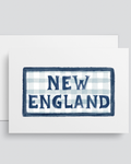 Blue New England Greeting Card