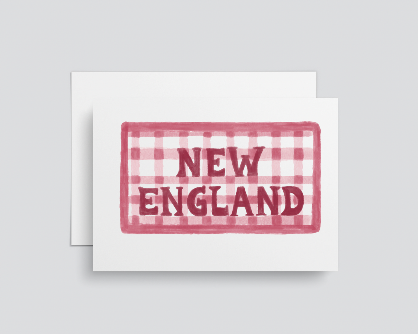 Red New England Greeting Card