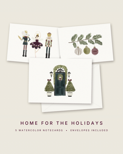 Home for the Holidays — A6 Notecard Pack of 5