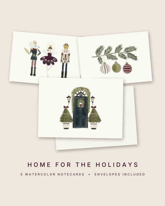 Home for the Holidays — A6 Notecard Pack of 5