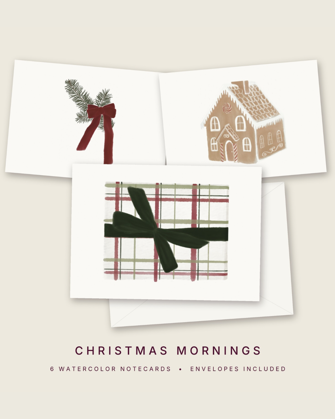 Christmas Mornings — A6 Notecard Pack of 6