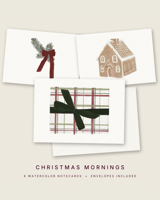 Christmas Mornings — A6 Notecard Pack of 6