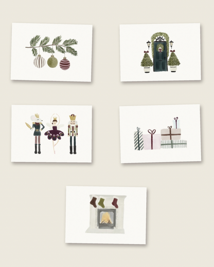 Home for the Holidays — A6 Notecard Pack of 5