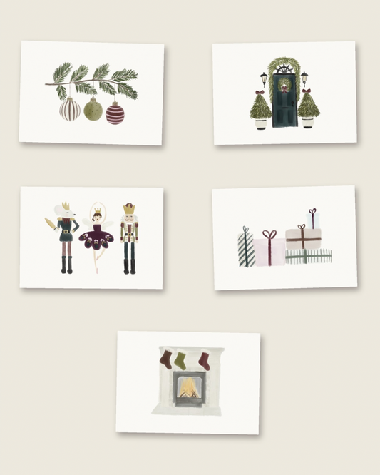 Home for the Holidays — A6 Notecard Pack of 5